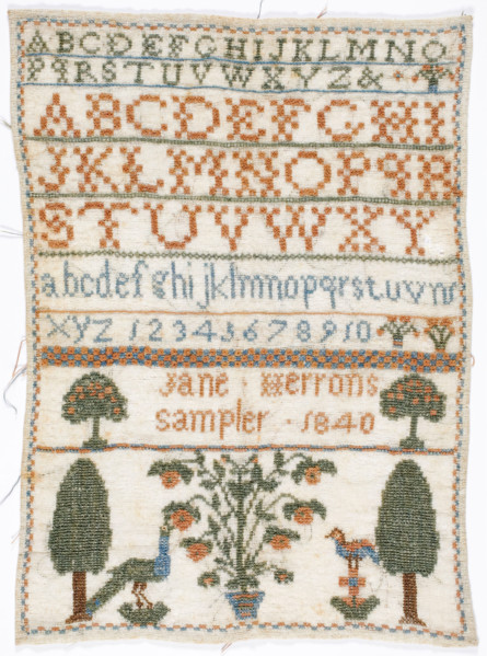 Sampler, 1840. Creator: Unknown.
