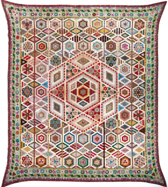 Quilt Top (Mosaic), 1825-1850. Creator: Unknown.
