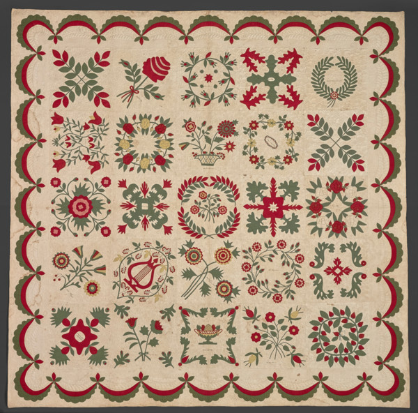 Eli Lilly Family Album Quilt, 1847. Creator: Unknown.