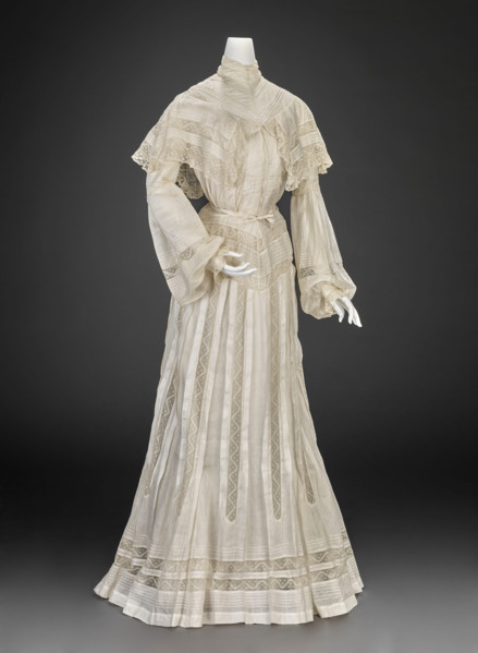 Wedding Dress (Bodice, Skirt, Slip), 1903. Creator: Unknown.