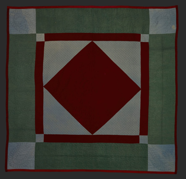 Quilt (Diamond In Square), about 1900. Creator: Unknown.