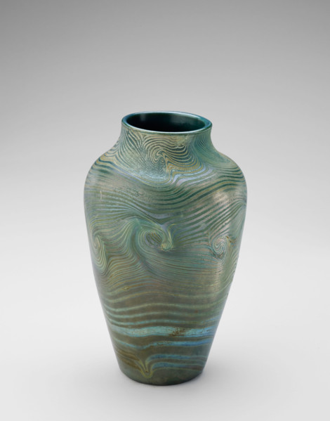 Vase, about 1892-1901. Creator: Tiffany Glass.