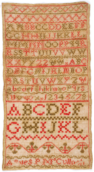 Sampler, about 1830. Creator: Unknown.