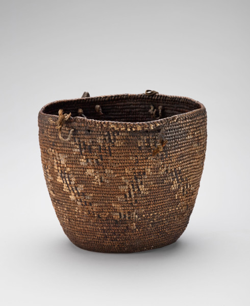 Imbricated basket, 1870-1920. Creator: Unknown.