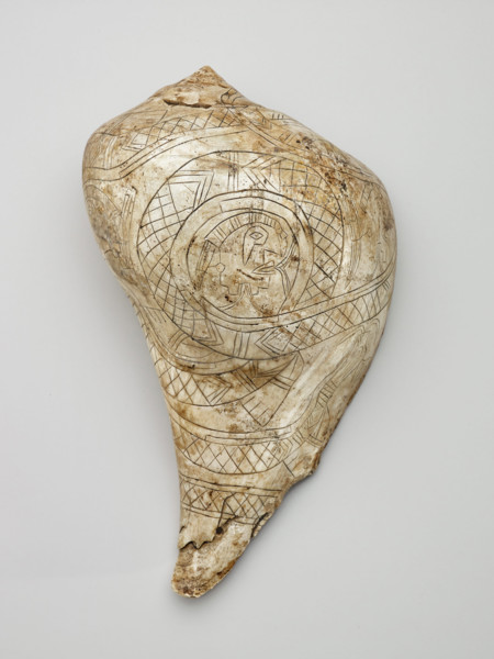 Ritual cup with serpent and trophy heads, 1200-1400. Creator: Unknown.
