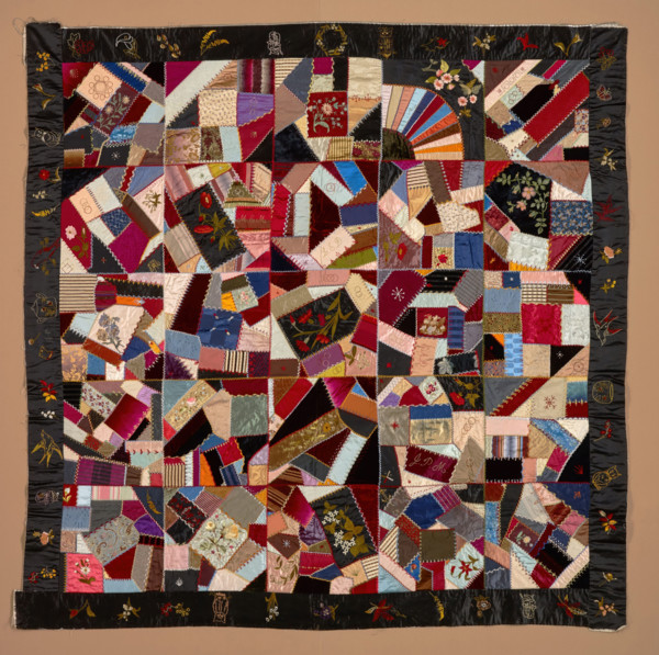 Crazy Quilt Top, about 1890. Creator: Unknown.