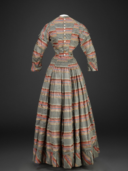 Dress (Bodice, Skirt), about 1860. Creator: Unknown.
