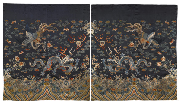 Bridal Bed Curtains, about 1820. Creator: Unknown.