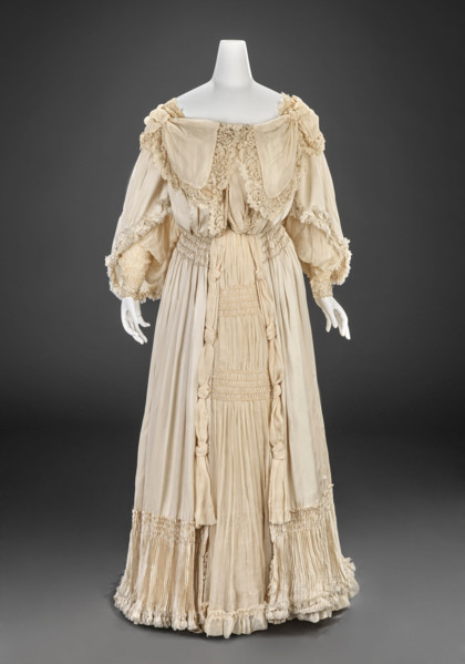 Wedding Dress (Bodice, Skirt), 1903. Creator: Unknown.