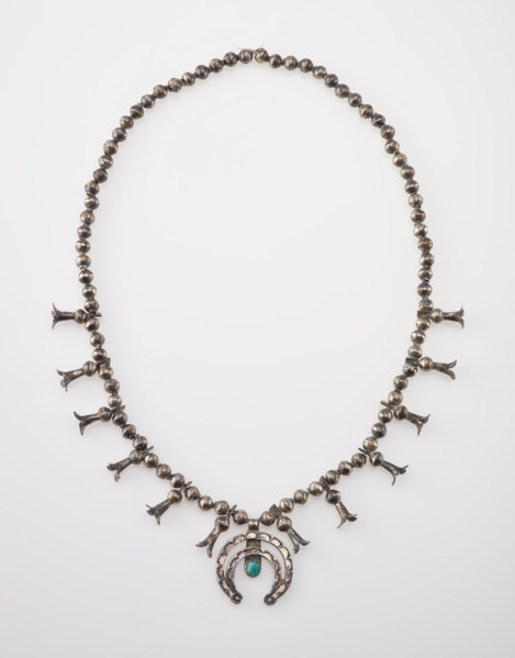 Squash blossom necklace, 1890-1915. Creator: Unknown.