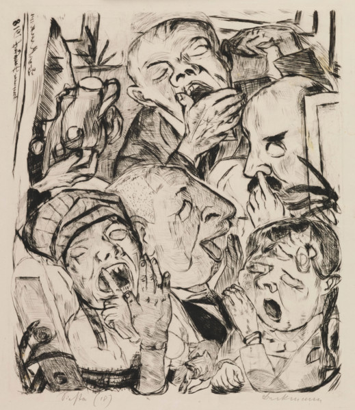 Siesta, 1918. Creator: Max Beckmann.