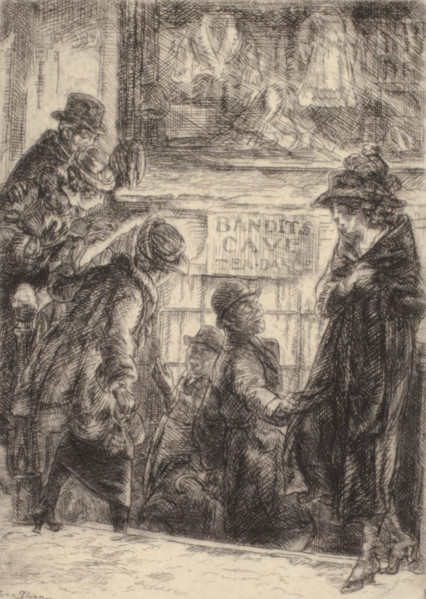 Bandits Cave, 1920. Creator: John Sloan.