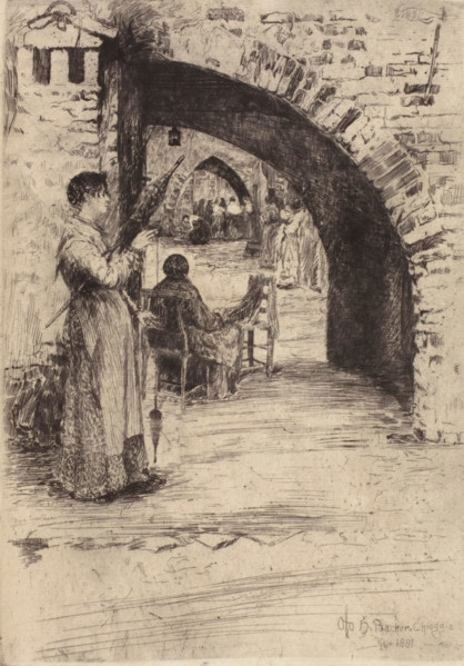 Reteria (Net Makers), 1881. Creator: Otto Henry Bacher.