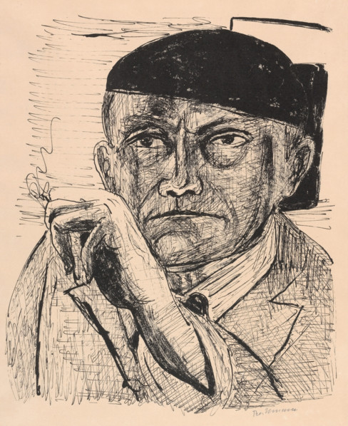 Self-Portrait (Selbstbildnis), 1946. Creator: Max Beckmann.