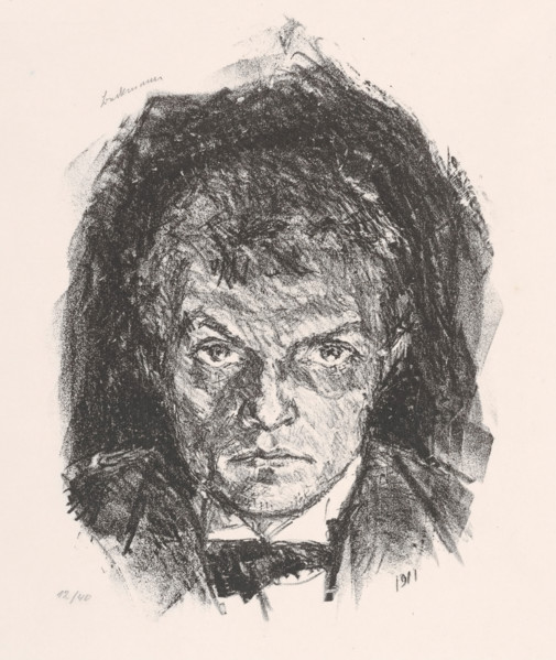 Self-Portrait (Selbstbildnis), 1911. Creator: Max Beckmann.