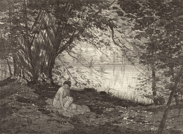 On the River, c1920s. Creator: Bolton Coit Brown.
