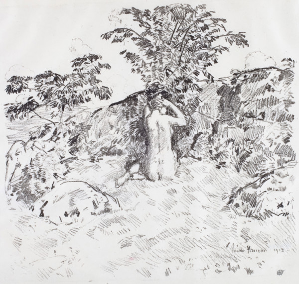 Wild Cherry Tree, 1918. Creator: Frederick Childe Hassam.