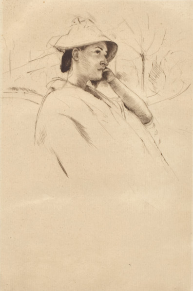 Le Chapeau de Campagne, c1900-1926. Creator: Mary Cassatt.