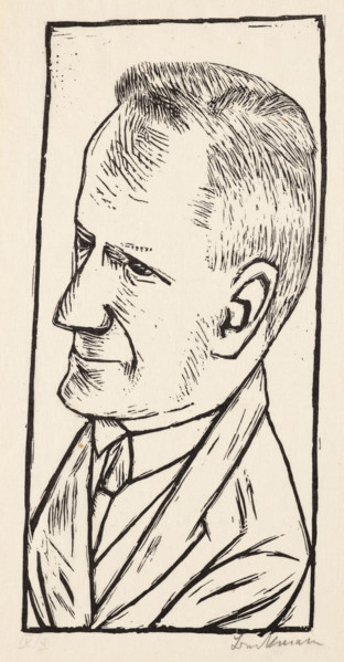 Portrait of Reinhard Piper, 1922. Creator: Max Beckmann.