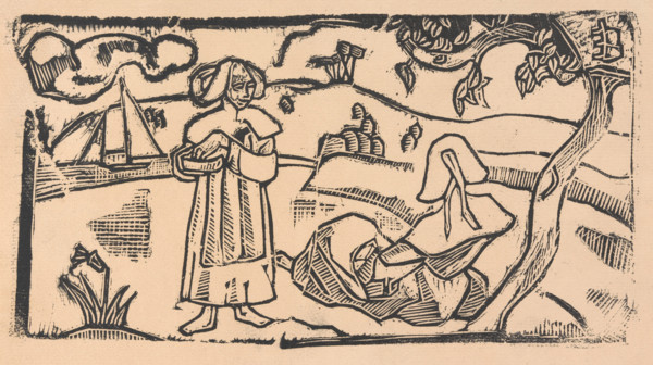 Deux Bretonnes (Two Breton Women), about 1891. Creator: Emile Bernard.
