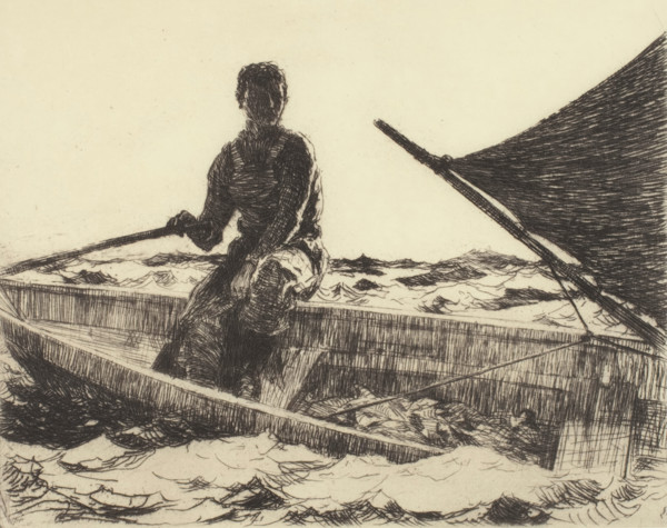 Dory Fisherman, 1927. Creator: Frank Weston Benson.