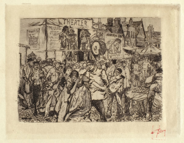 Scene at a Circus, 1885. Creator: Robert Frederick Blum.