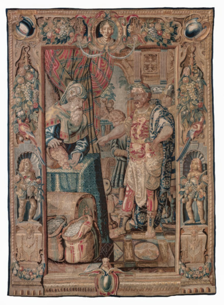 Tapestry (Antony And Cleopatra Series: Antony Conquers Pelusium), c1600-1640. Creator: Karel van Mander.