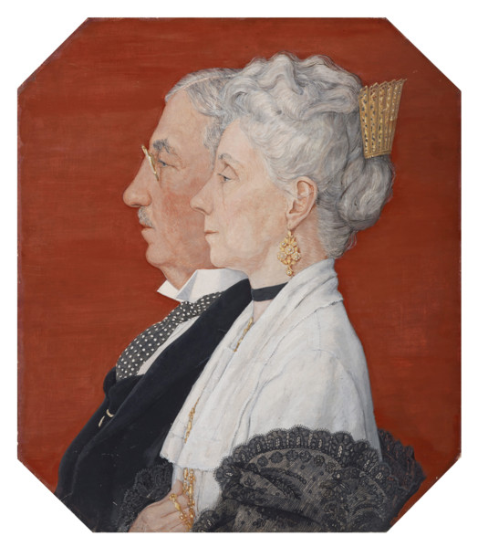 Mr. and Mrs. H. H. Friedley, 1925. Creator: Durr Freedley.