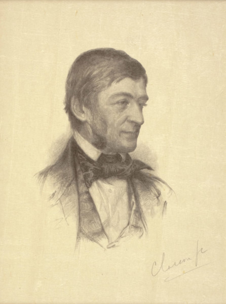 Portrait of Ralph Waldo Emerson, c1840s. Creator: William Baxter Palmer Closson.