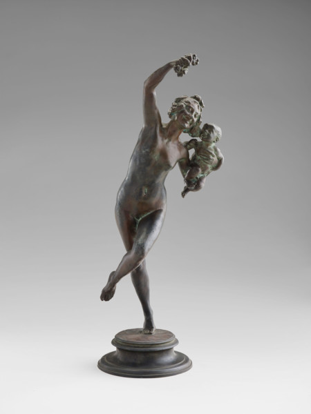 Bacchante and Infant Faun, 1893-1894. Creators: Frederick William MacMonnies, E Gruet.