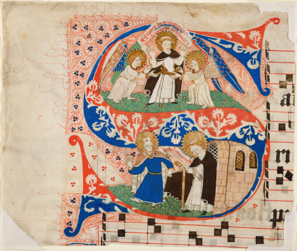 Illuminated Letter S from an Antiphon, about 1450. Creator: Unknown.