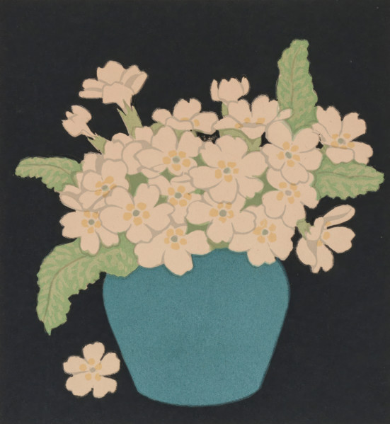 Forget-me-nots, about 1920. Creator: John Hall Thorpe.