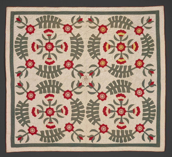 Quilt, late 1800s. Creator: Virginia E. Hicks.