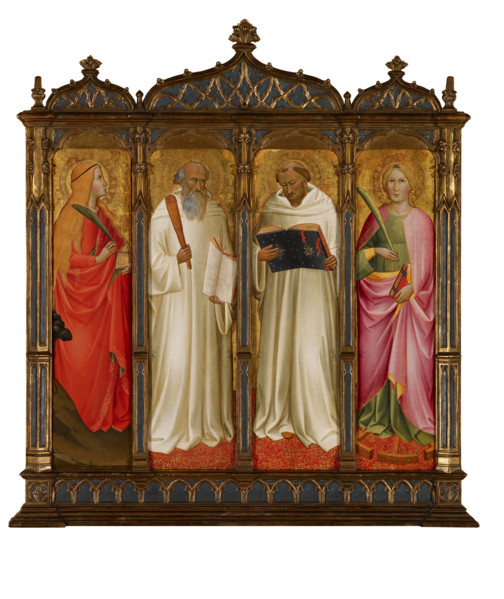 St Mary Magdalene, St Benedict, St Bernard of Clairveaux and St Catherine of Alexandria, 1387-1388. Creator: Agnolo Gaddi.