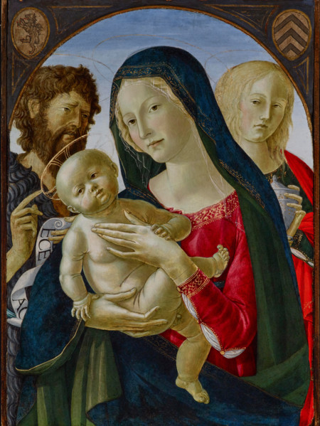 Madonna and Child with St John the Baptist and St Mary Magdalene, mid-1490s. Creator: Neroccio de Landi.