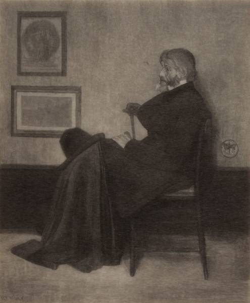Thomas Carlyle, c1870s. Creator: Henry Wolf.