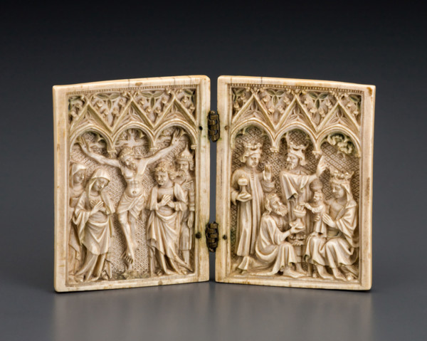 Diptych: Crucifixion and Epiphany, 1375-1400. Creator: Unknown.