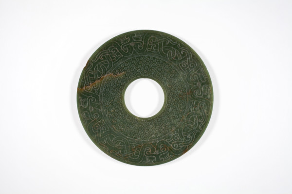 Ceremonial jade disc, about 100 BC. Creator: Unknown.