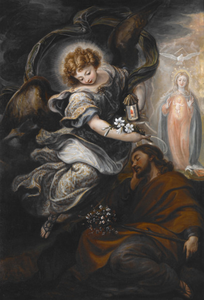 The Dream of St Joseph, about 1665. Creator: Francisco Rizi.