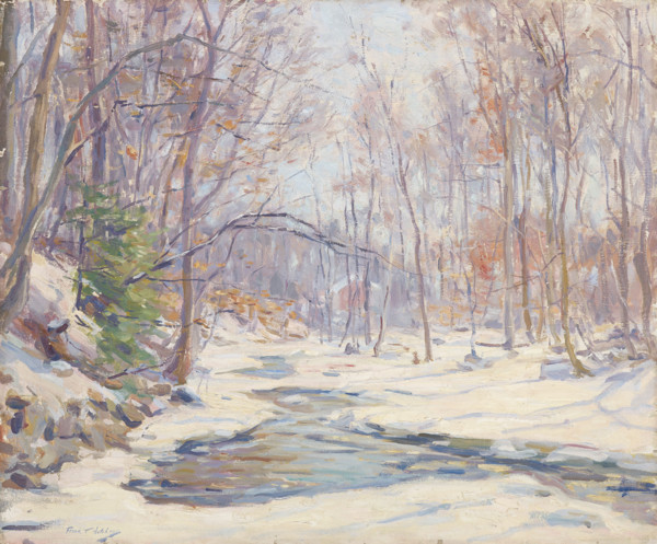 A Winter Morning, about 1912. Creator: Frank Townsend Hutchens.
