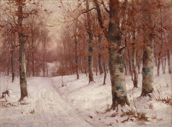 Woods in Winter, 1903. Creator: John Elwood Bundy.