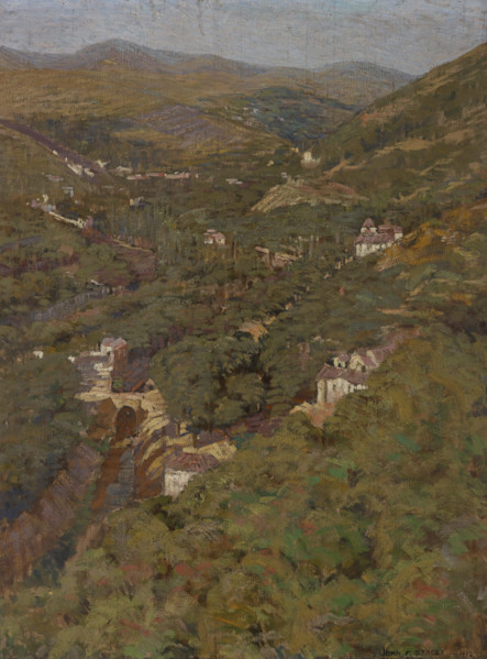 Valley of the Darro, Granada, Spain, 1912. Creator: John Franklin Stacey.