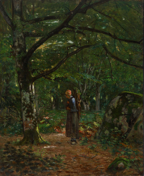 In Fontainebleau Woods (Fontainebleau Forest), 1873. Creator: John Washington Love.