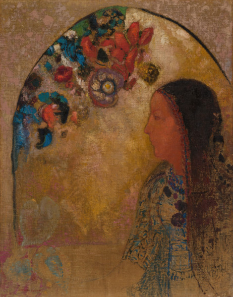 The Gothic Window, 1900. Creator: Odilon Redon.