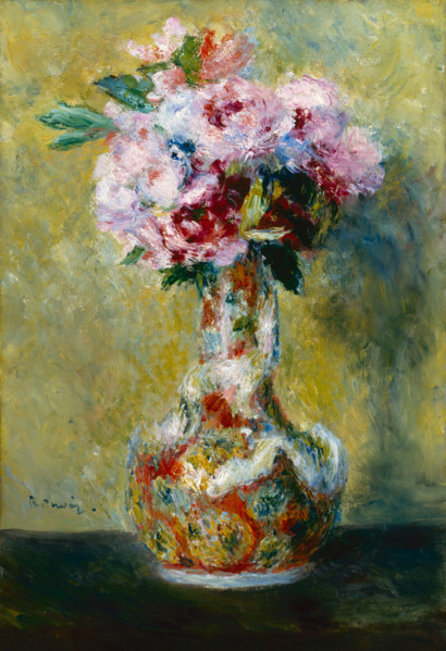 Bouquet in a Vase, 1878. Creator: Pierre-Auguste Renoir.