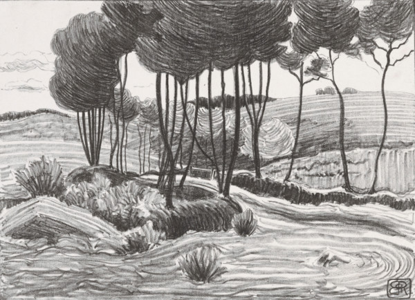 The Poplars, 1893-1894. Creator: Robert Polhill Bevan.