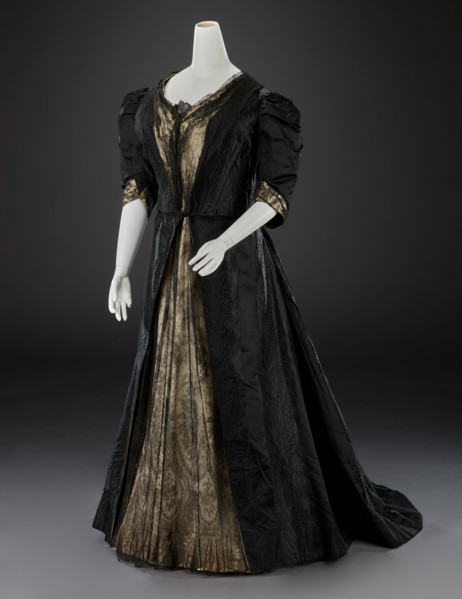 Dress (Bodice, Skirt), about 1889. Creator: Johnstone and Smedley.