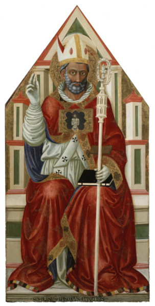 St Blaise, about 1445. Creator: Bicci di Lorenzo.
