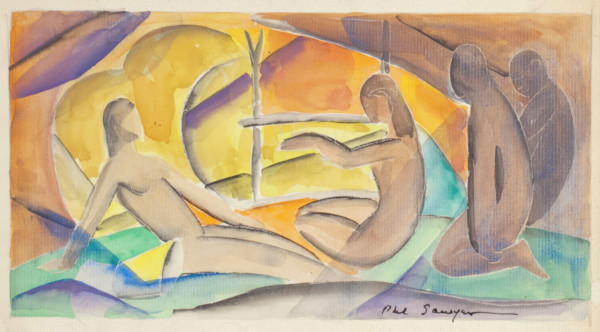 Sketch for Fresco. Creator: Philip Ayer Sawyer.