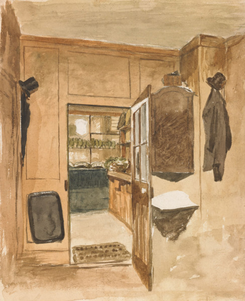 Adams' Lodgings, London, 1872-1874. Creator: John Ottis Adams.